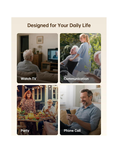 Ayudas Auditivas Recargables BIGPROT Mini Invisibles 100h