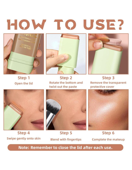 Stick de Contorno Crema HOSAILY 0.6 Oz Multiusos Hidratante