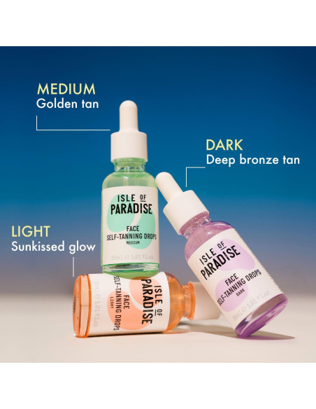 Gotas de Bronceado Autoadhesivo Isla del Paraíso 30 ml Vegano