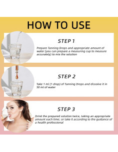 Gotas de bronceado sin sol HONGMENG - 1 pieza, naturales 2