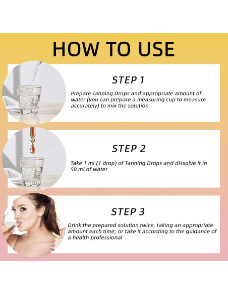 Gotas de bronceado sin sol HONGMENG - 1 pieza, naturales