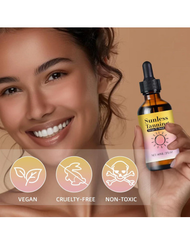 Gotas de bronceado sin sol HONGMENG - 1 pieza, naturales
