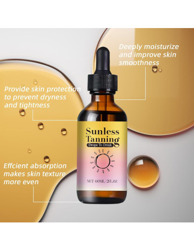 Gotas de bronceado sin sol HONGMENG - 1 pieza, naturales