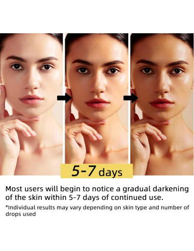 Gotas de bronceado sin sol HONGMENG - 1 pieza, naturales