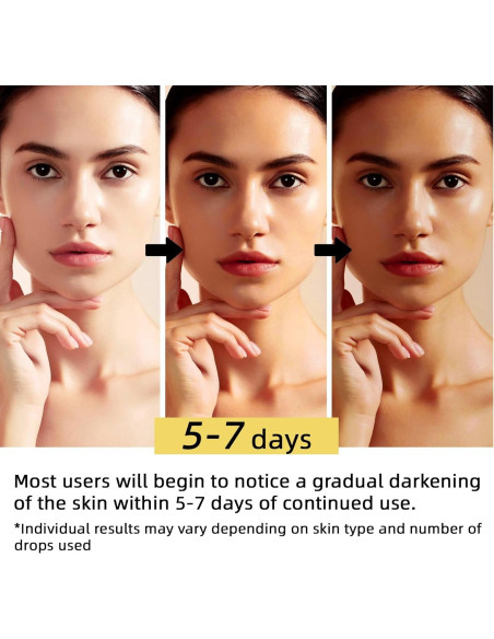 Gotas de bronceado sin sol HONGMENG - 1 pieza, naturales