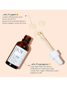 Suero Antioxidante Geek & Gorgeous C-Glow 15% Vitamina C 29.57 ml 2