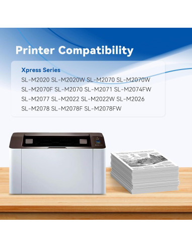 Cartucho de Tóner Negro MLT-D111S Belietop Compatible 2 Pzs