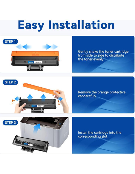 Cartucho de Tóner Negro MLT-D111S Belietop Compatible 2 Pzs