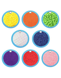 Alfombrillas Sensoriales Boao 8 Piezas 10.16 cm Texturizadas