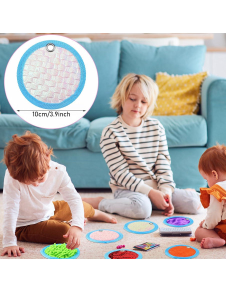 Alfombrillas Sensoriales Boao 8 Piezas 10.16 cm Texturizadas