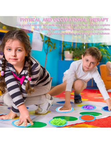 Alfombrillas Sensoriales Boao 8 Piezas 10.16 cm Texturizadas