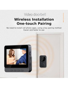 Video Portero Bewinner con Monitor 1080p, Visión Nocturna, 70 2