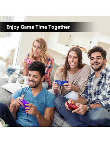 Controlador Gamecube FIOTOK Mejorado con Cable 2 Pack