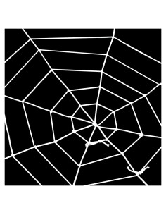Telaraña Gigante Halloween Gistome 127x127 cm Nylon Duradero
