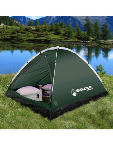 Carpa para 2 Personas Wakeman con Cubierta para Lluvia