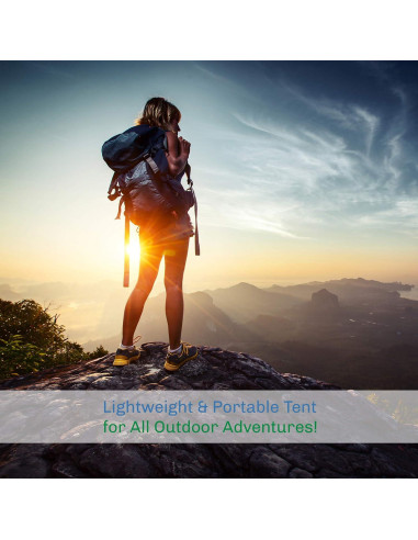 Carpa para 2 Personas Wakeman con Cubierta para Lluvia