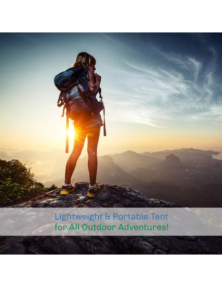Carpa para 2 Personas Wakeman con Cubierta para Lluvia