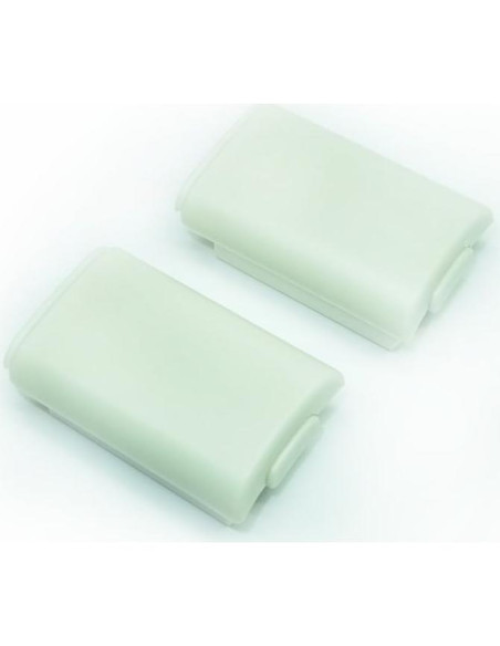 2x Cubierta Batería Blanca XBOX 360 - Reemplazo Perfecto