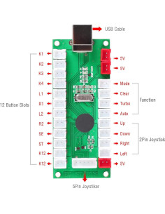 Kit Arcade DIY EG STARTS 2 Jugadores Joystick y Botones 2