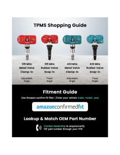 Sensor de Presión de Neumáticos TPMS MORESENSOR 315MHz - 4 Unidades 2