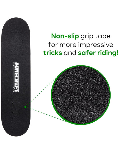Skateboard Voyager Minecraft 78.74 cm 9 capas Arce