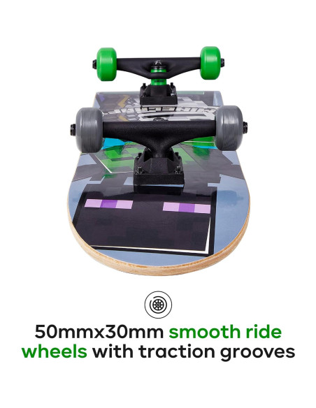 Skateboard Voyager Minecraft 78.74 cm 9 capas Arce