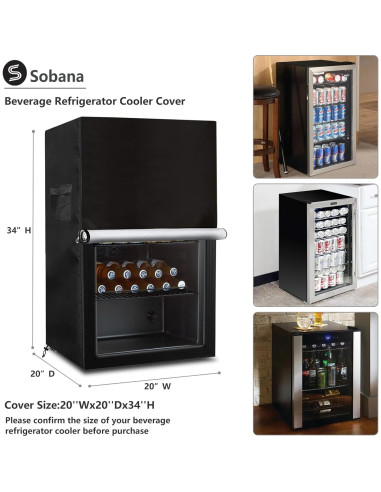 Cubierta para Refrigerador Sobana 20x20x33cm Impermeable