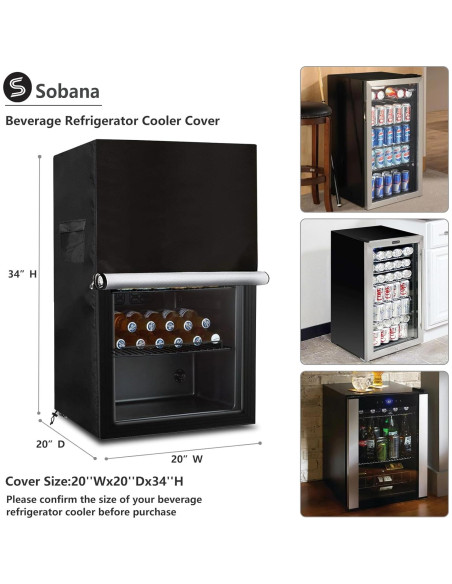 Cubierta para Refrigerador Sobana 20x20x33cm Impermeable