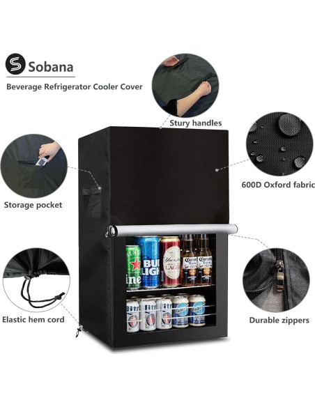 Cubierta para Refrigerador Sobana 20x20x33cm Impermeable