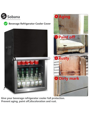 Cubierta para Refrigerador Sobana 20x20x33cm Impermeable