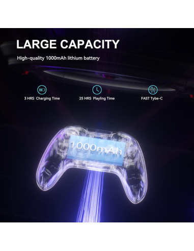 Controlador Inalámbrico PXN P5 para PC y Switch Negro