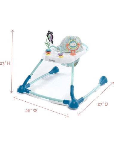 Andador 2-en-1 Kolcraft Tiny Steps para Bebés Nubes y Arcoíris