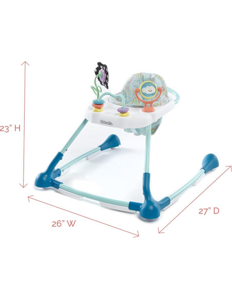 Andador 2-en-1 Kolcraft Tiny Steps para Bebés Nubes y Arcoíris