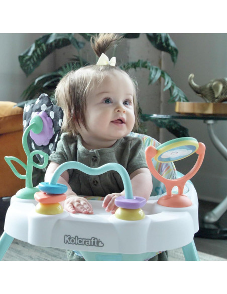 Andador 2-en-1 Kolcraft Tiny Steps para Bebés Nubes y Arcoíris