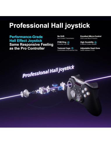 Controlador Inalámbrico PXN P5 para PC y Switch Negro