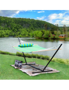 Hamaca para 2 Personas Prime Garden con Soporte Verde 2