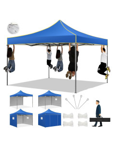 Carpa Plegable COBIZI 3x3m Impermeable con 4 Paredes