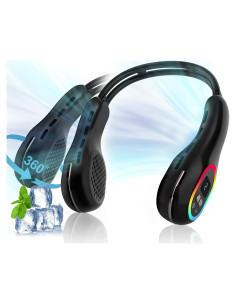 Ventilador de Cuello Portátil VEKK 6000mAh Sin Aspas 360