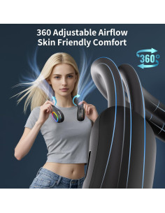 Ventilador de Cuello Portátil VEKK 6000mAh Sin Aspas 360 2