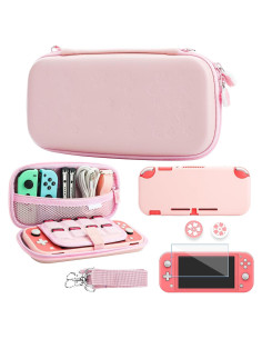 Funda de Transporte GLDRAM Rosa para Nintendo Switch Lite