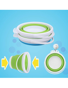 Cubos Plegables Anzmtosn 2L para Playa y Camping - 3 Piezas 2