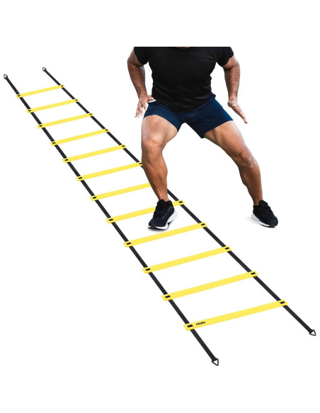 Escalera de Agilidad Ohuhu 12 Peldaños 6,10 m con Bolsa