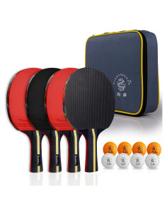 Juego de Ping Pong GIANT DRAGON 4 Palas 8 Pelotas