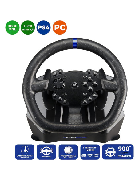 Volante SUBSONIC SV950 con pedales para Xbox y PS4