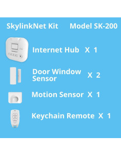Sistema de alarma inalámbrico Skylink SK-200 con sensores 2