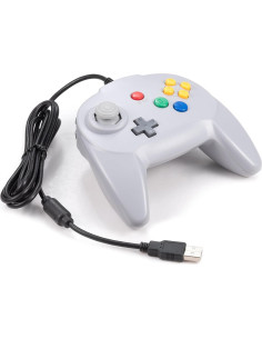 Controlador USB N64 KIWITATA con cable 1.83m para PC 2