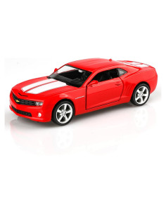 Coche de metal a escala 1/36 TOKAXI Chevy Camaro 2010 rojo