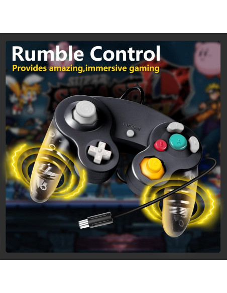 Controlador Gamecube FIOTOK Mejorado con Cable Multicolor Controlador Gamecube FIOTOK Mejorado con Cable Multicolor