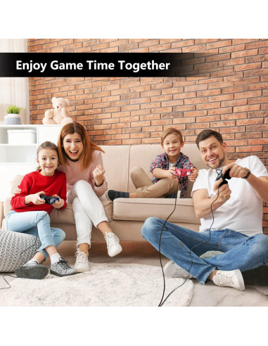 Controlador Gamecube FIOTOK Mejorado con Cable Multicolor