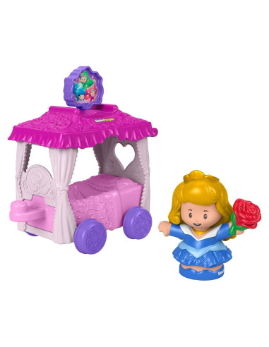 Carro Princesa Aurora Little People Fisher-Price 8.5x13x13.5cm